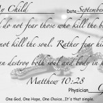 Overcome the fear of dying