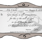 Thought #8: Live for today in gratitude and thanks